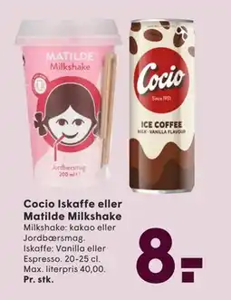SPAR Cocio Iskaffe eller Matilde Milkshake, DKK 8 tilbud