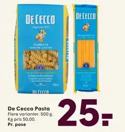 SPAR De Cecco Pasta, DKK 25 tilbud