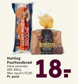 SPAR Hatting Fastfoodbrød, DKK 18 tilbud