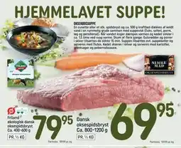 REMA 1000 Dansk oksespidsbryst Ca. 800-1200 g, DKK 69.95 tilbud