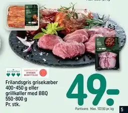 REMA 1000 Frilandsgris grisekæber 400-450 g eller grillkøller med BBQ 550-800 g Pr. stk, DKK 49 tilbud
