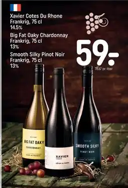 REMA 1000 Xavier Cotes Du Rhone Frankrig, 75 cl 14.5%, DKK 59 tilbud