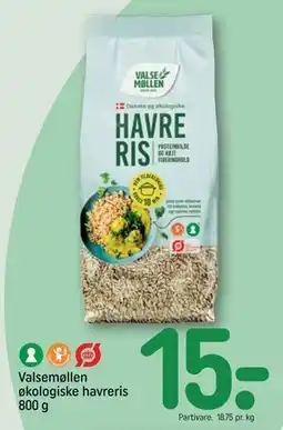 REMA 1000 Valsemøllen økologiske havreris 800 g, DKK 15 tilbud