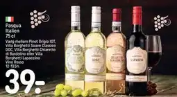 REMA 1000 Pasqua Italien 75 cl, DKK 39 tilbud