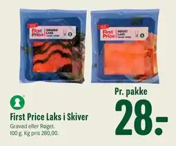 Min Købmand First Price Laks i Skiver, DKK 28 tilbud