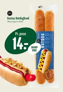 Min Købmand Gestus Hotdogbrød, DKK 14 tilbud