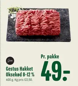 Min Købmand Gestus Hakket Oksekød 8-12 %, DKK 49 tilbud
