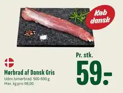 Min Købmand Mørbrad af Dansk Gris, DKK 59 tilbud