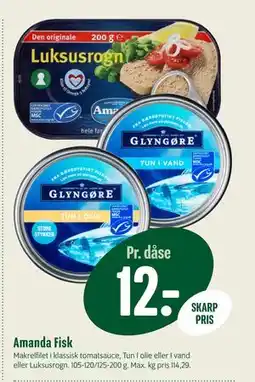 Min Købmand Amanda Fisk, DKK 12 tilbud