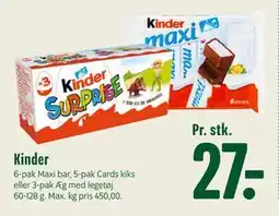 Min Købmand Kinder, DKK 27 tilbud