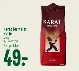 Min Købmand Karat Formalet Kaffe, DKK 49 tilbud