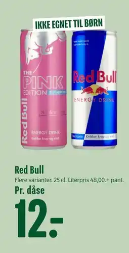 Min Købmand Red Bull, DKK 12 tilbud