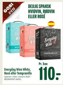 Min Købmand Everyday Wine White, Rosé eller Tempranillo, DKK 110 tilbud