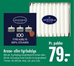 Min Købmand Krone- eller Fyrfadslys, DKK 79 tilbud