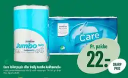 Min Købmand Care Toiletpapir eller Daily Jumbo Køkkenrulle, DKK 22 tilbud