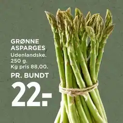 MENY GRØNNE ASPARGES, DKK 22 tilbud