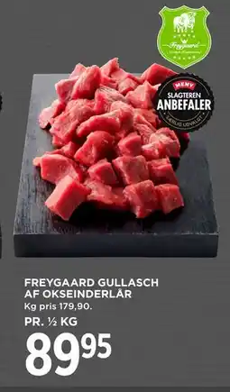 MENY FREYGAARD GULLASCH AF OKSEINDERLÅR, DKK 89.95 tilbud
