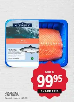 MENY LAKSEFILET MED SKIND, DKK 99.95 tilbud