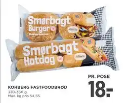 MENY KOHBERG FASTFOODBRØD, DKK 18 tilbud