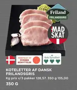 MENY KOTELETTER AF DANSK FRILANDSGRIS, DKK 135 tilbud