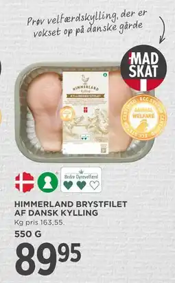 MENY HIMMERLAND BRYSTFILET AF DANSK KYLLING, DKK 89.95 tilbud