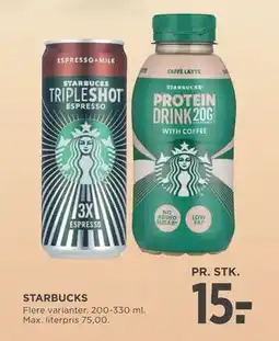 MENY STARBUCKS, DKK 15 tilbud