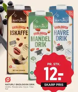 MENY NATURLI’ ØKOLOGISK DRIK, DKK 12 tilbud