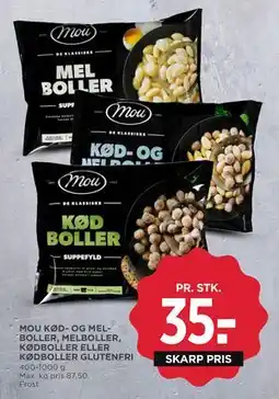 MENY MOU KØD- OG MELBOLLER, MELBOLLER, KØDBOLLER ELLER KØDBOLLER GLUTENFRI, DKK 35 tilbud