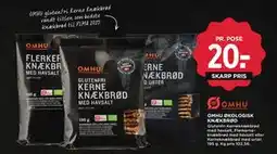MENY OMHU ØKOLOGISK KNÆKBRØD, DKK 20 tilbud