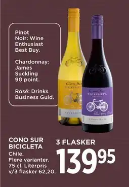 MENY CONO SUR BICICLETA, DKK 139.95 tilbud