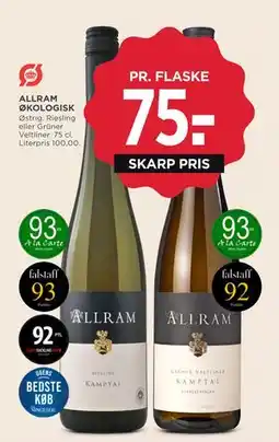MENY ALLRAM ØKOLOGISK, DKK 75 tilbud