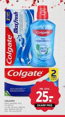 MENY COLGATE, DKK 25 tilbud