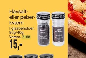 Havsalt eller peber kværn