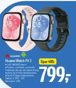 Føtex Huawei Watch Fit 3 tilbud