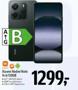 Føtex Xiaomi Redmi Note 14 6/128GB tilbud