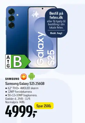 Føtex SAMSUNG Galaxy S25 256GB tilbud