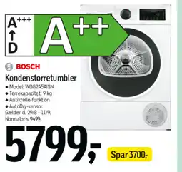 Føtex BOSCH Kondenstørretumbler tilbud