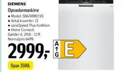 Føtex SIEMENS Opvaskemaskine tilbud