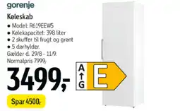 Føtex Gorenje Køleskab tilbud