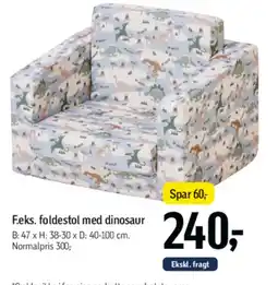 Føtex F.eks. foldestol med dinosaur tilbud