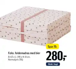 Føtex F.eks. foldemadras med bier tilbud