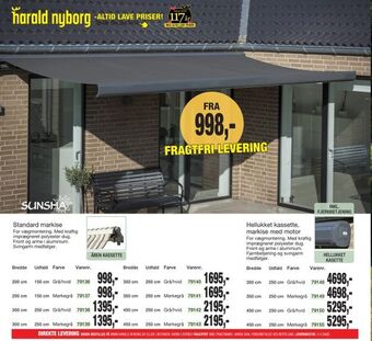 Harald Nyborg Standard markise tilbud