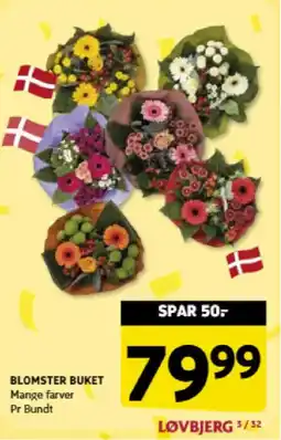 Løvbjerg Blomster buket tilbud