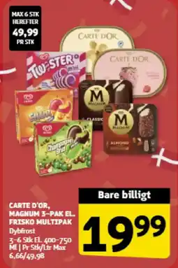 Løvbjerg Carte d'or, Magnum el. Frisko multipak tilbud