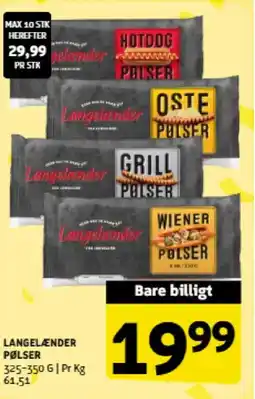 Løvbjerg Langelænder pølser tilbud