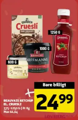 Løvbjerg Beauvats ketchup el. Cruesli tilbud