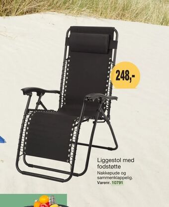Harald Nyborg Liggestol med fodstøtte tilbud