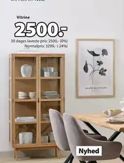JYSK VESTERBY vitrine, DKK 2500 tilbud