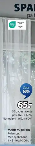 JYSK MARISKO gardin, DKK 65 tilbud