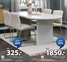 JYSK VORDINGBORG spisebord, DKK 1850 tilbud
